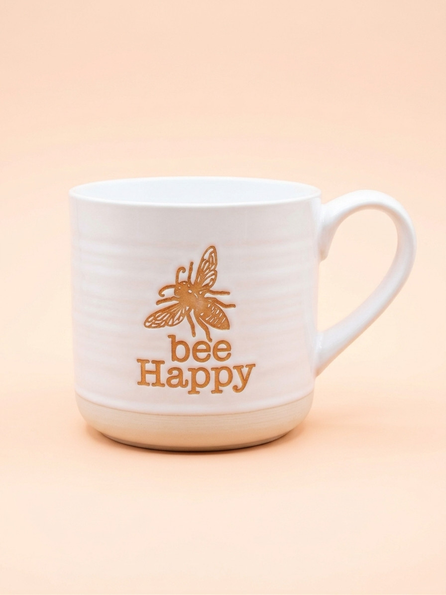 Bee Happy Stoneware Mug