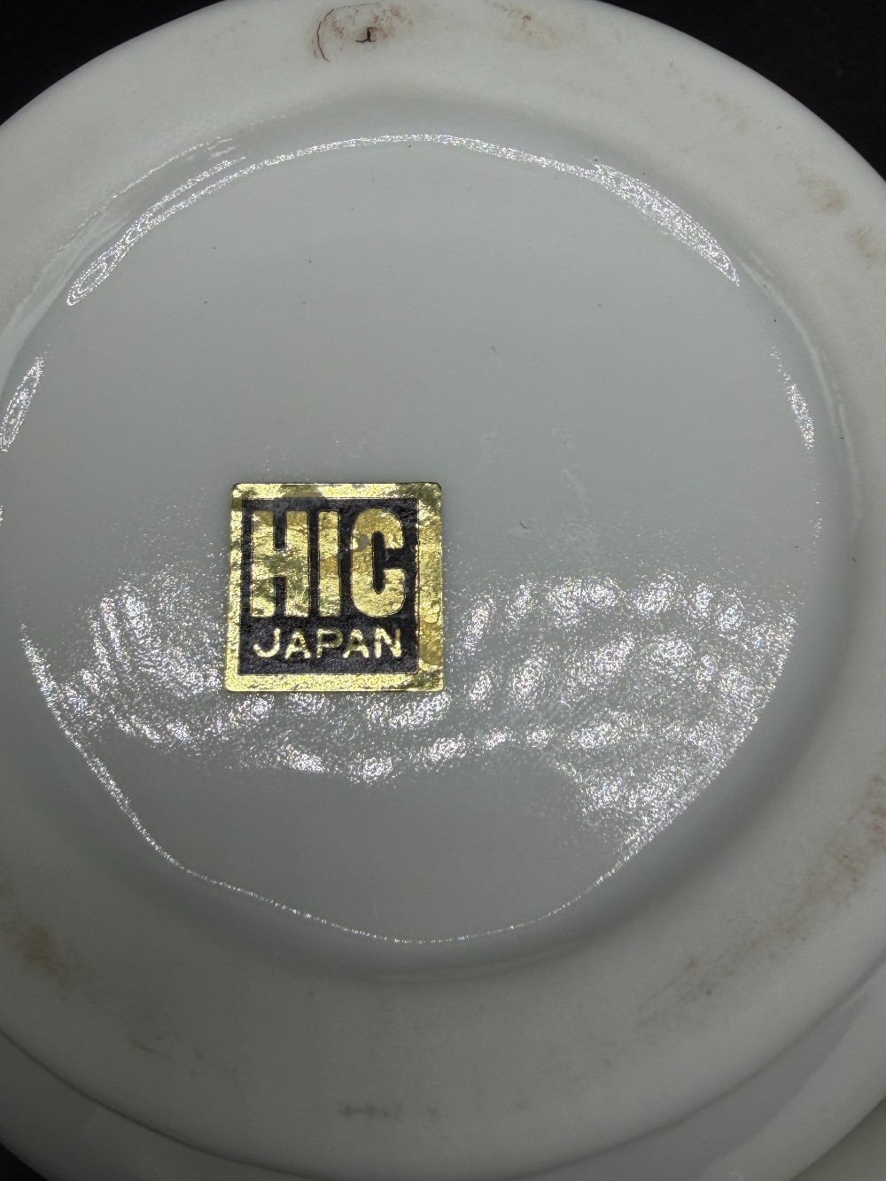 Vintage HIC Japan White Porcelain Mortar and Pestle Set