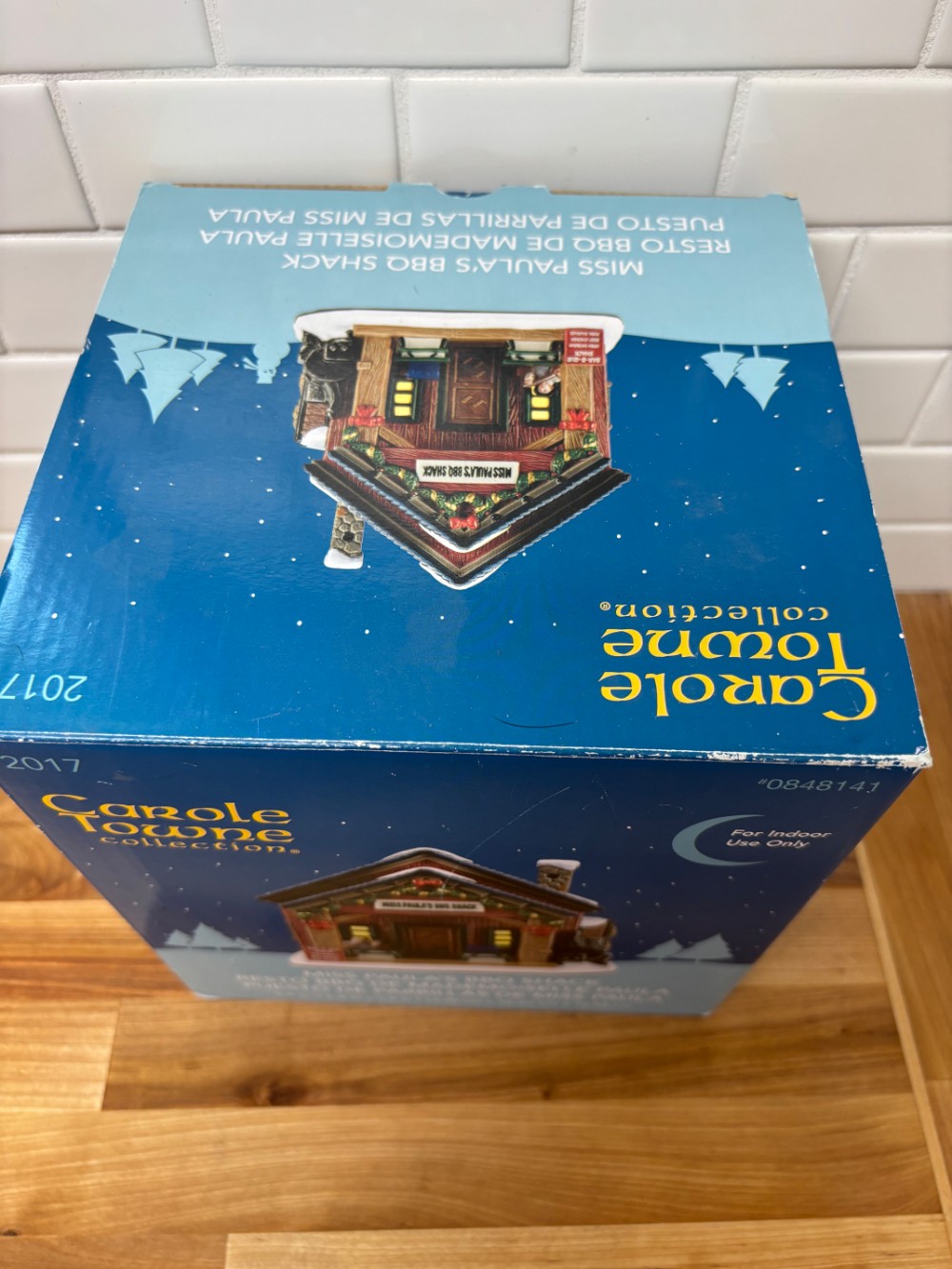 Carole Towne Miss Paula's BBQ Shack Christmas Village Building 2017 Lemax Lighted w/ Box