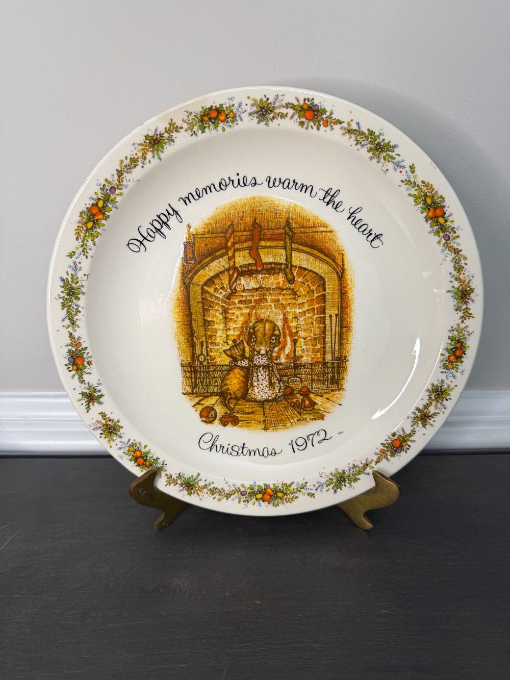 Holly Hobbie Collectors Plate 1972