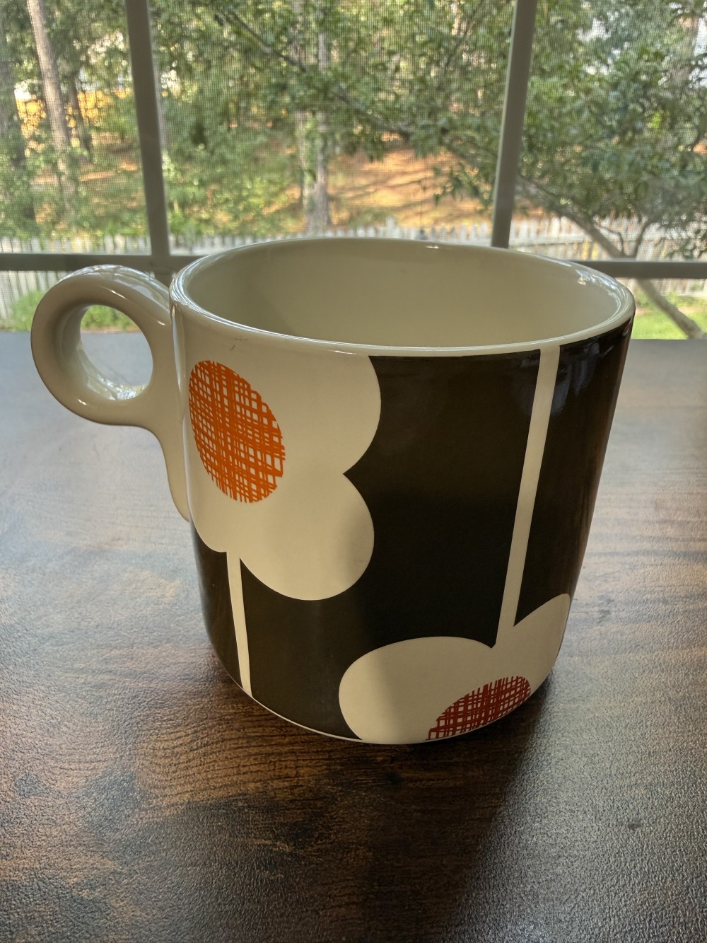 Orla Kiely Mug brown