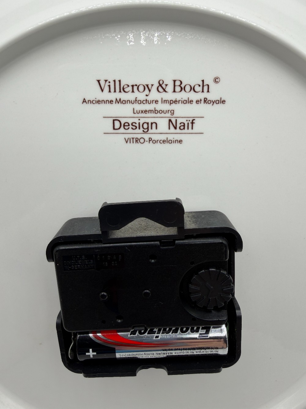 Villeroy & Boch Design Naif Porcelain Wall Clock - Gerard Laplau Country Scene #4 Tested