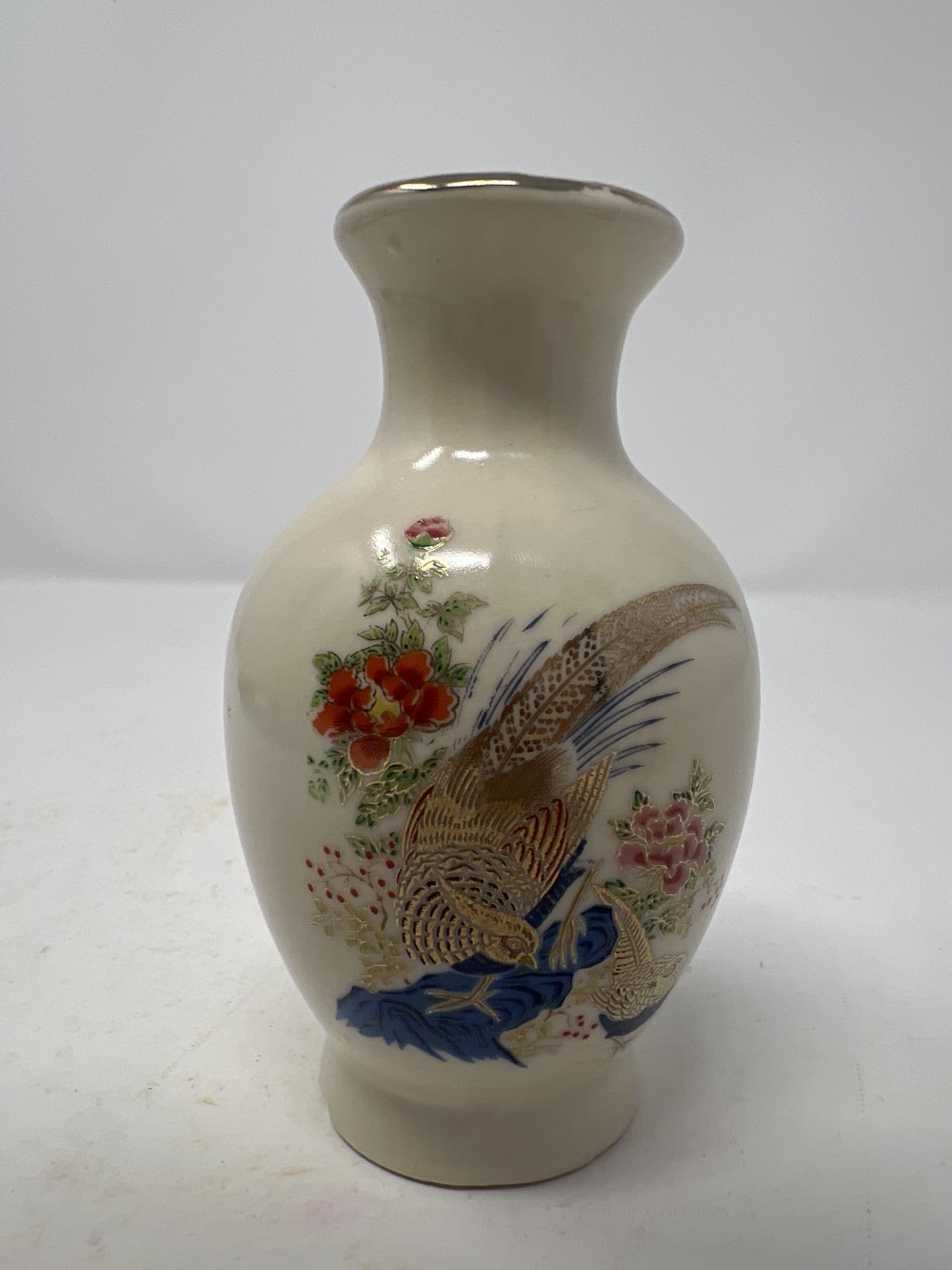Vtg Mini Japanese Ceramic Vase