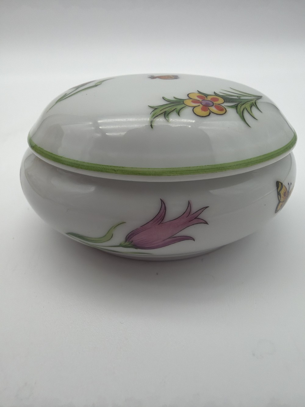 Vintage Tiffany & Co. Limoges Tiffany Garden Porcelain Trinket Box