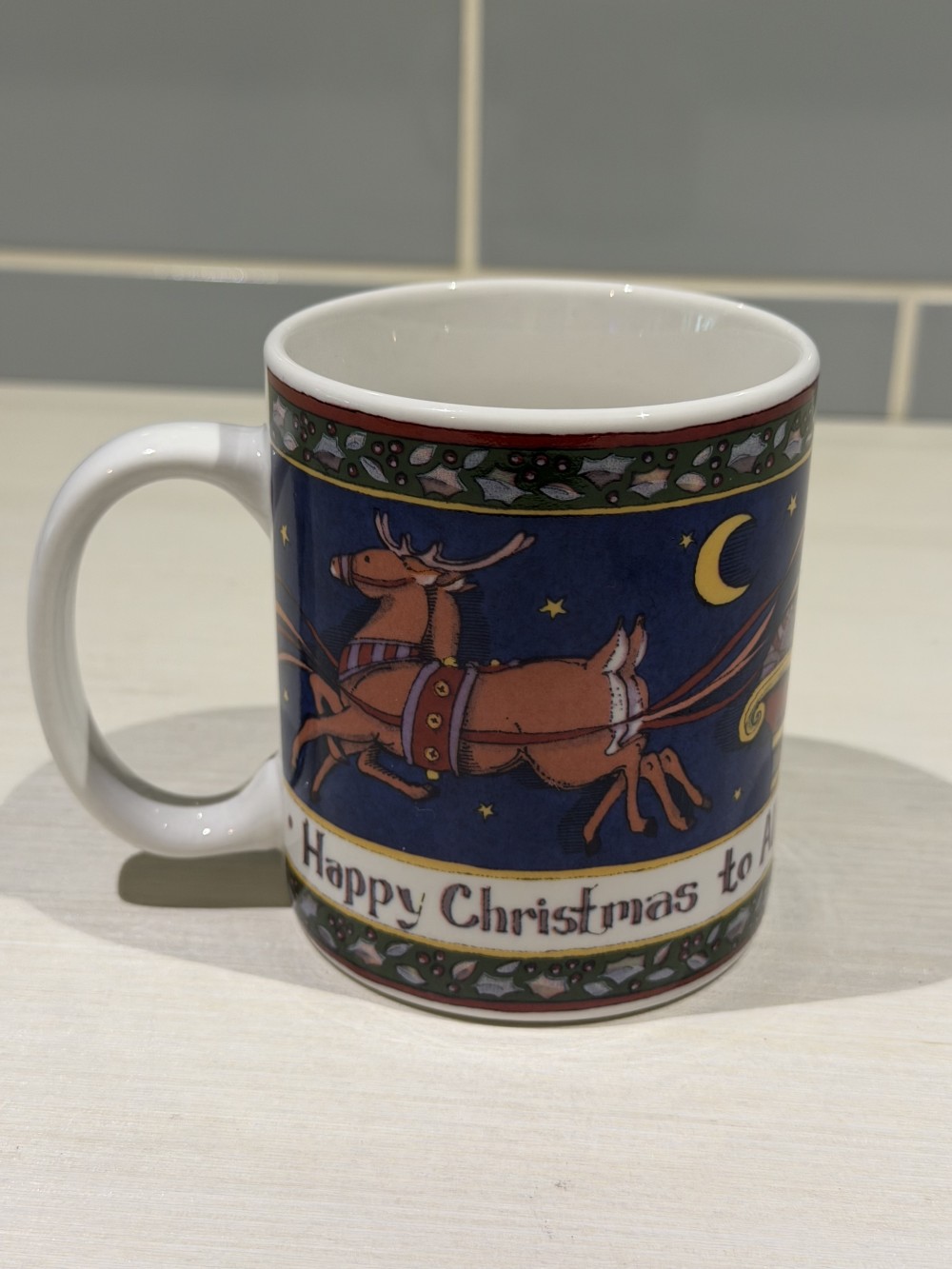 Vintage 1996 Christmas Mug