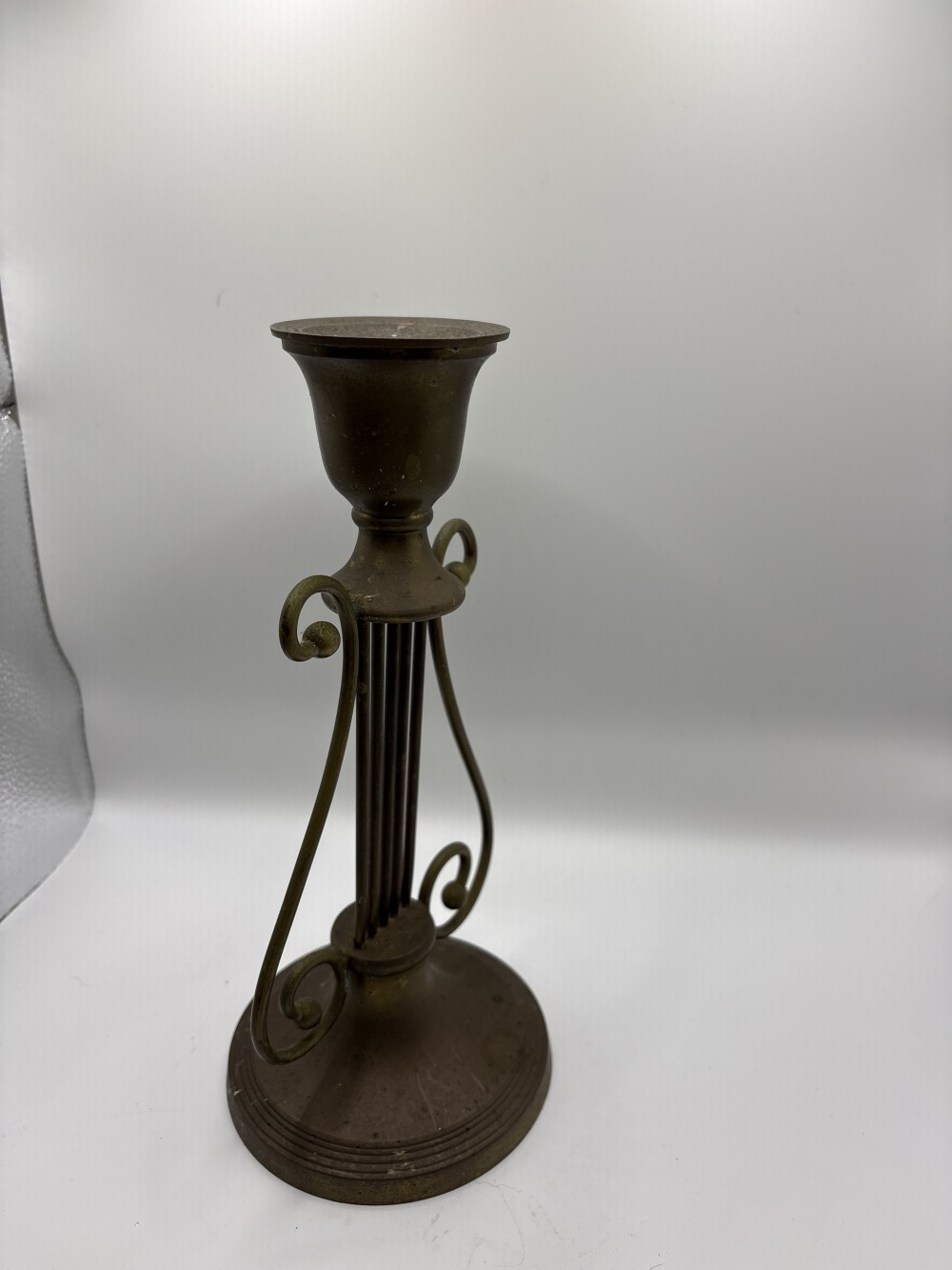 Brass Andrea By Sadek Harp Style Candle Holder