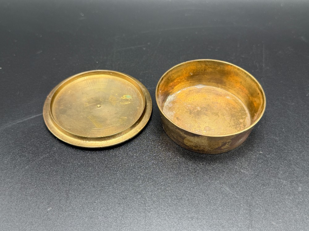 Brass Partridge Lidded Trinket Box