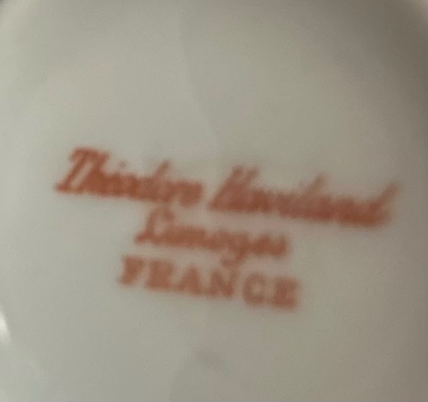 Bird feeder: Antique French Teacup & Austrian Saucer