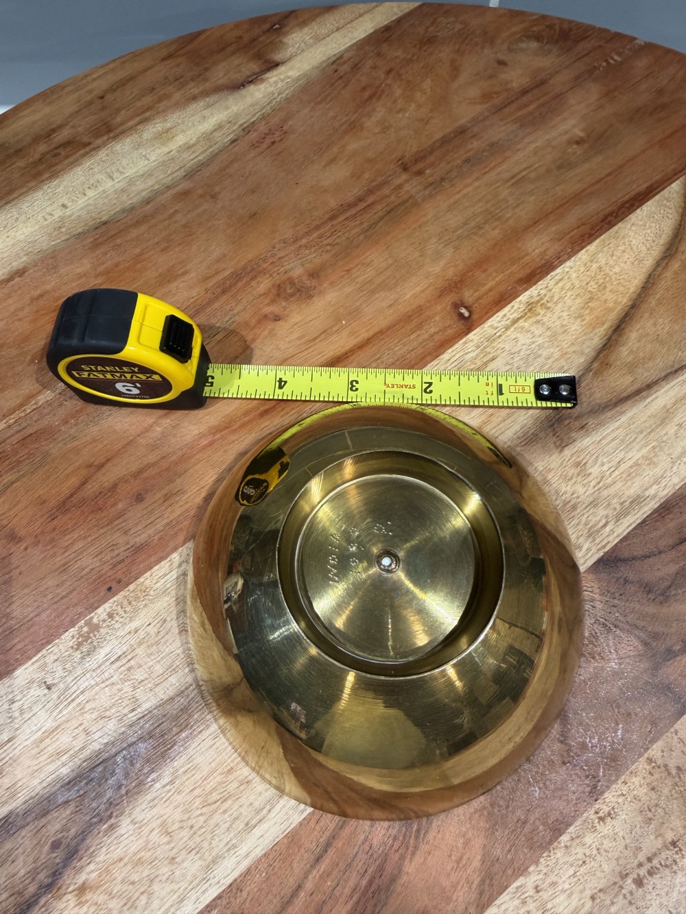 Vintage Brass Pedestal Bowl – 5”