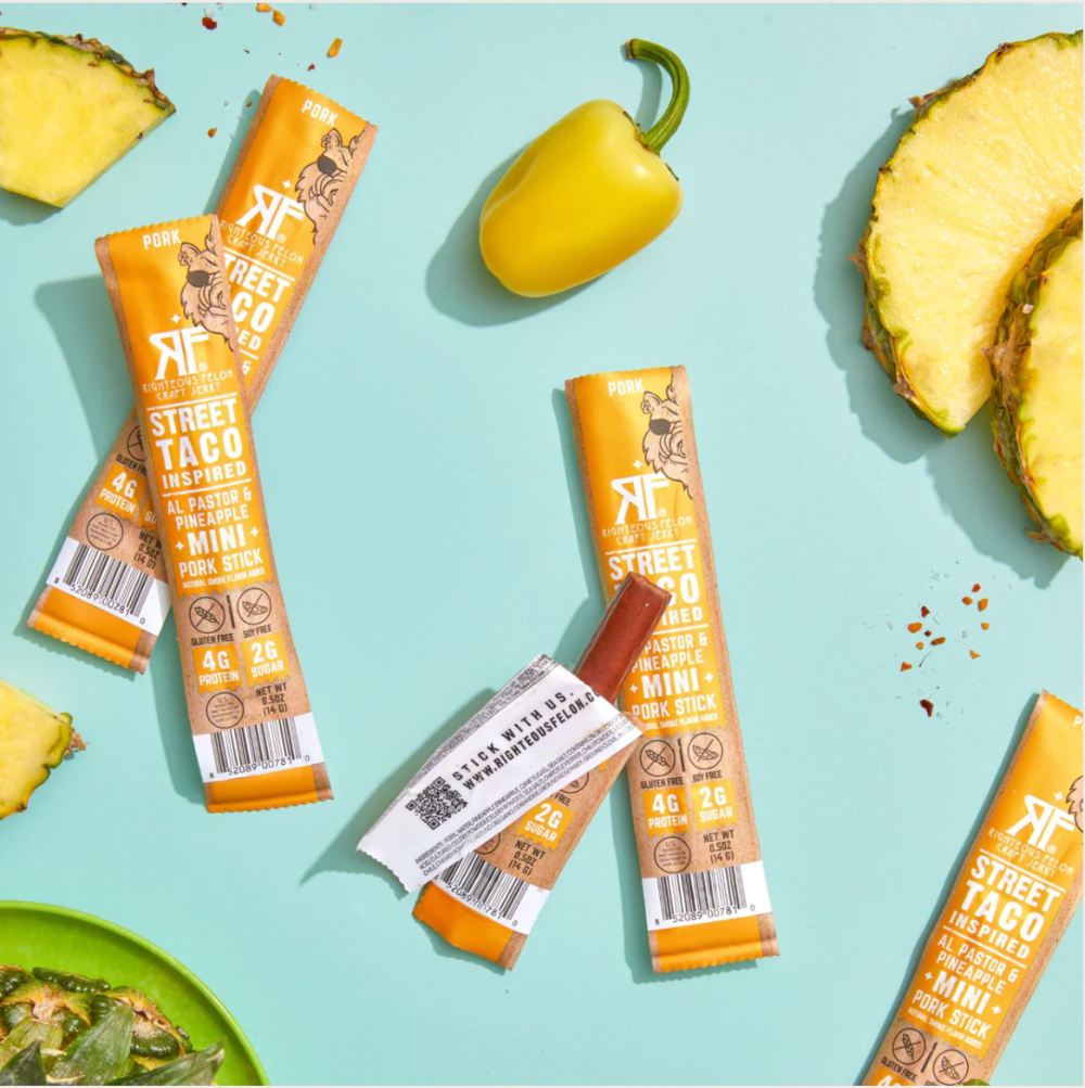 NEW!  Righteous Felon Mini Pork Stick:  Street Taco