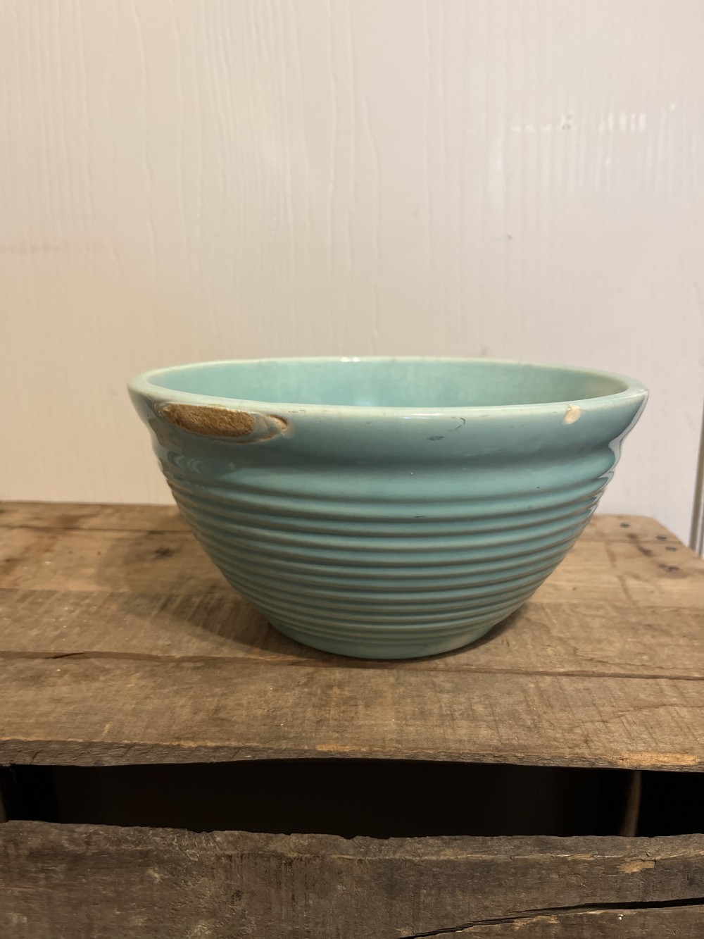 vtg 1940s Bauer Pottery mixing bowl