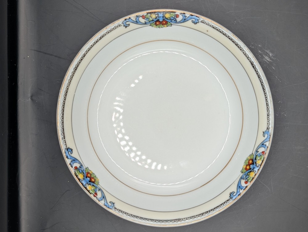 Vintage Noritake Glenora saucer+2 berry bowls as is