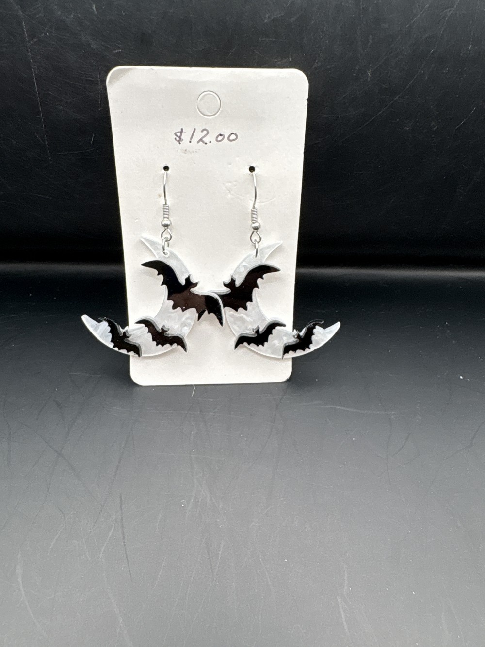 Bats and Moon Earrings