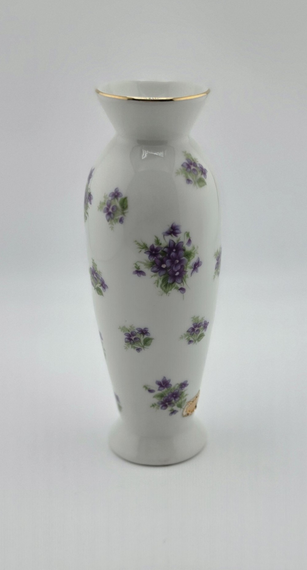 VTG 1962 Lefton China Bud Vase Sweet Violets