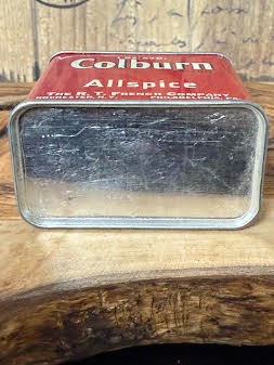 Colburn Allspice Tin Can Vintage Grannycore Farm Kitchen
