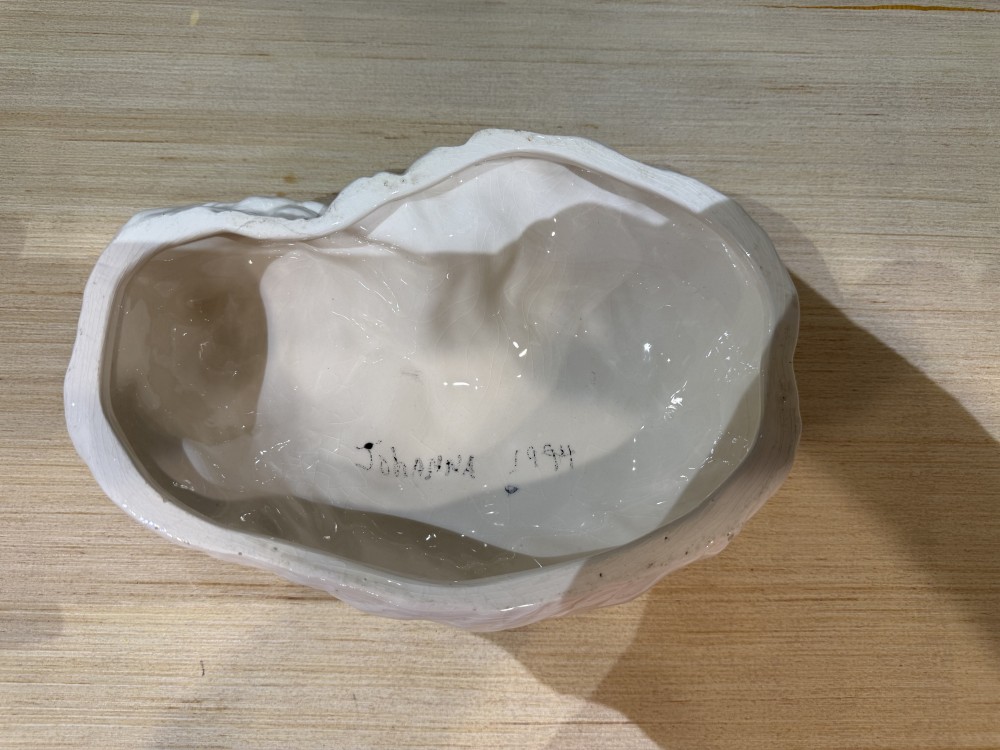 Vintage Sleeping Ceramic Cat