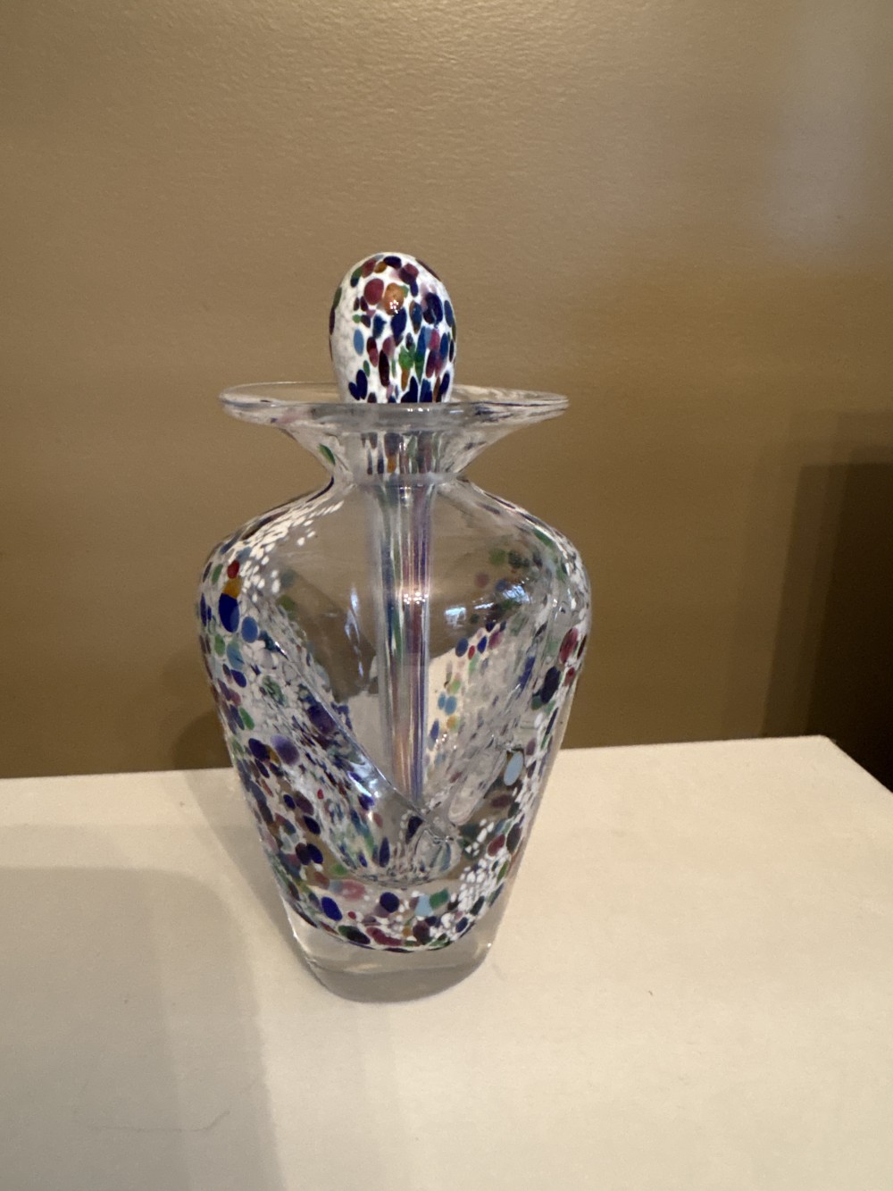 Fused Glass Perfume Bottle