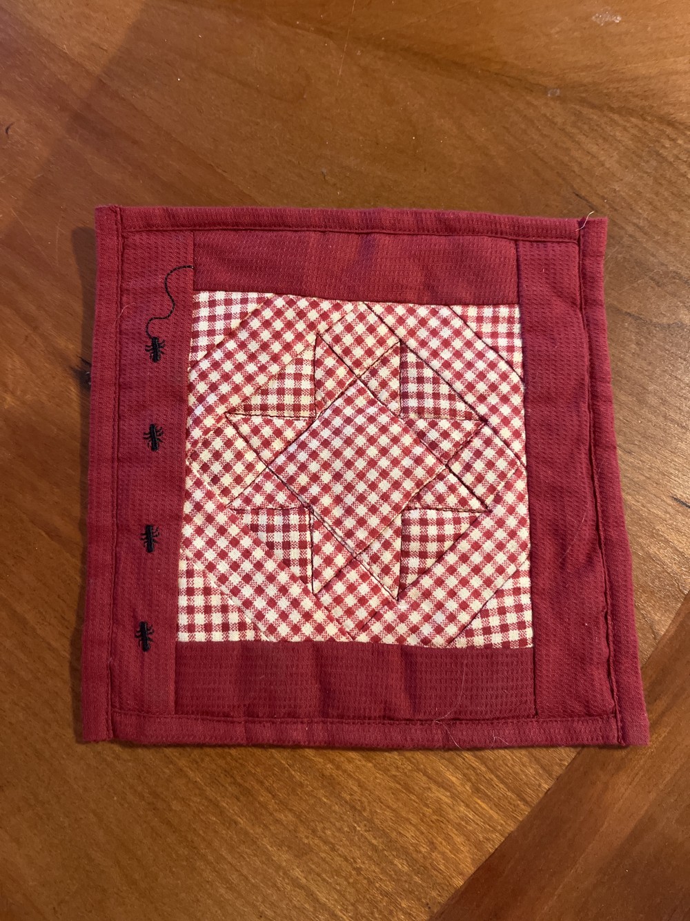 Vtg Boyd’s Bears doll picnic quilt