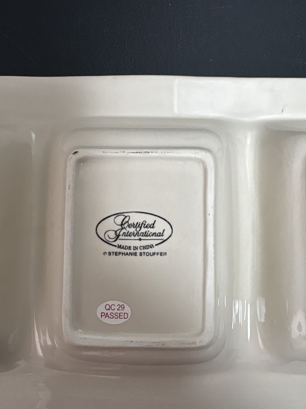 Certified International Garden Delight Patricia Burbaker Divided Tray