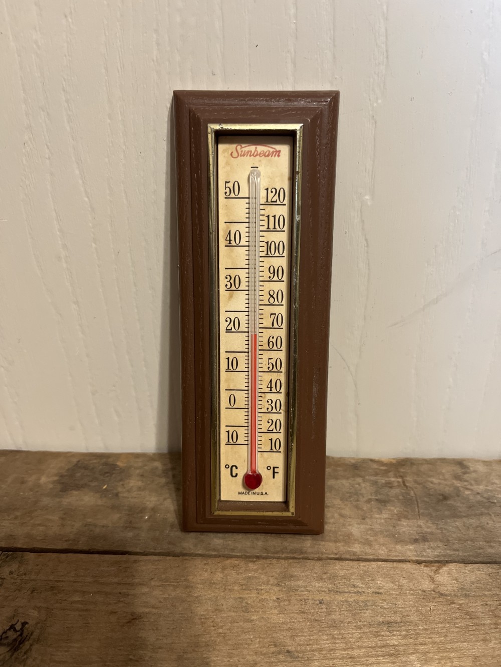 Vtg Sunbeam indoor thermometer