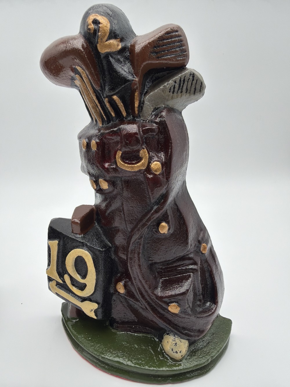 Vintage Cast Iron Golf Bookends