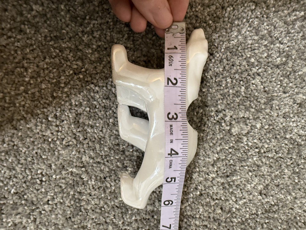 Porcelain polar bear planter