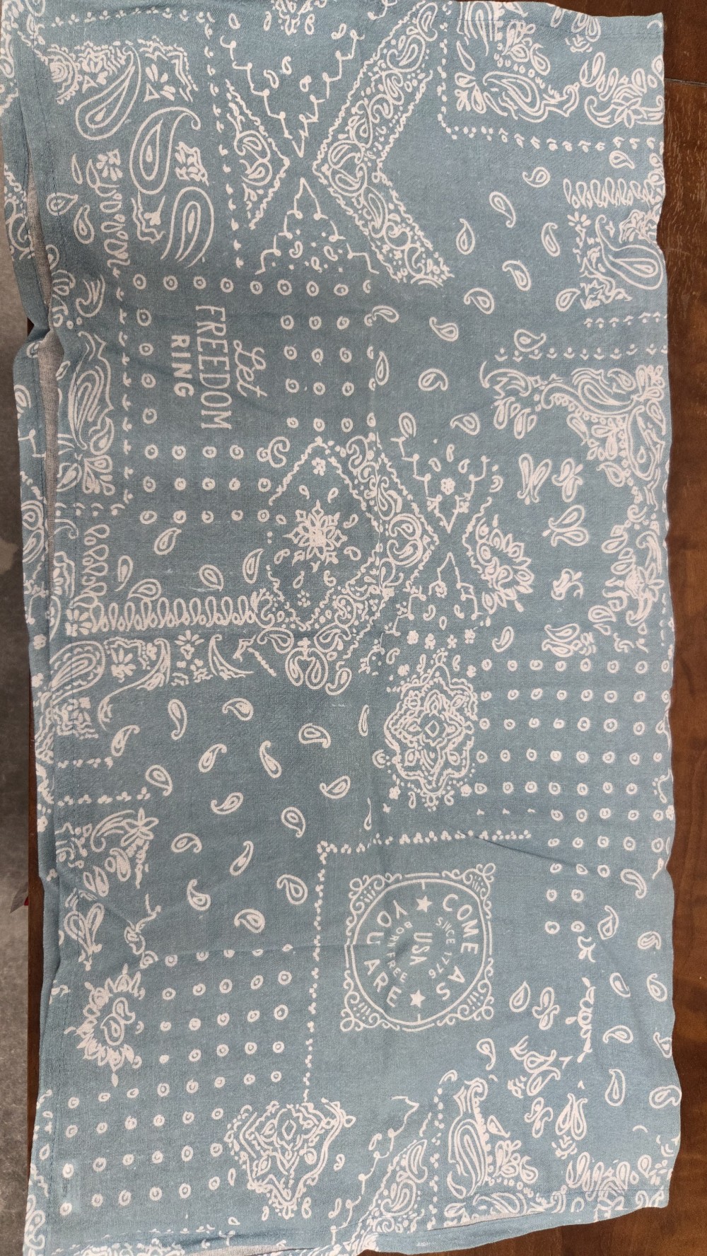 LN-1460a new cotton floursack aqua