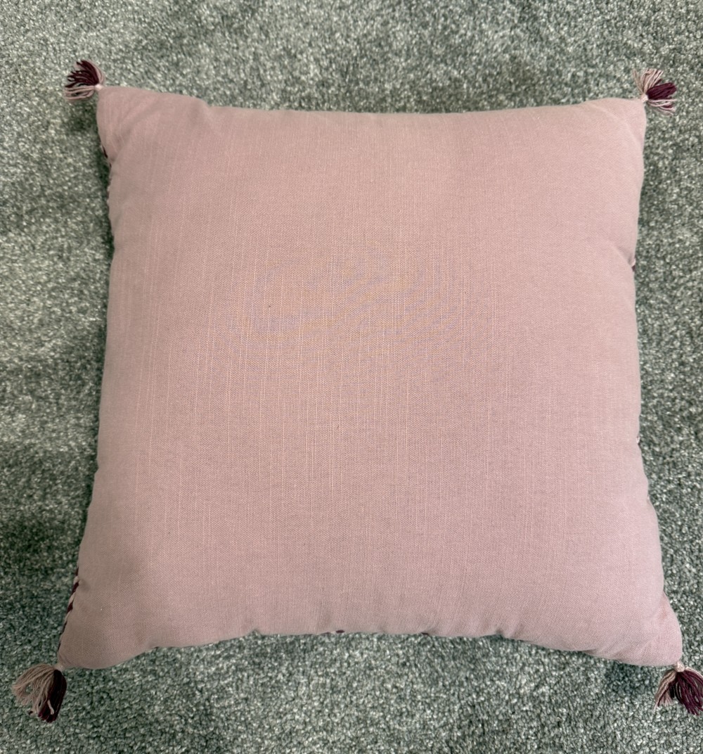Cactus woven throw pillow