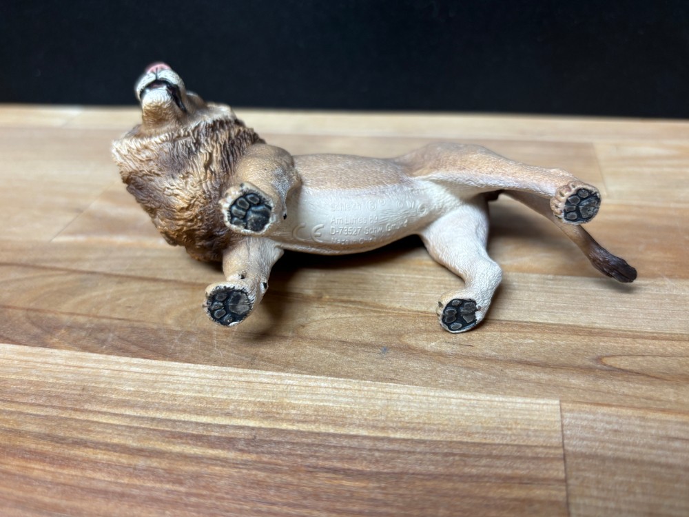 Schleich Male Lion Figurine 2007 Retired 14373 African Wildlife Animal