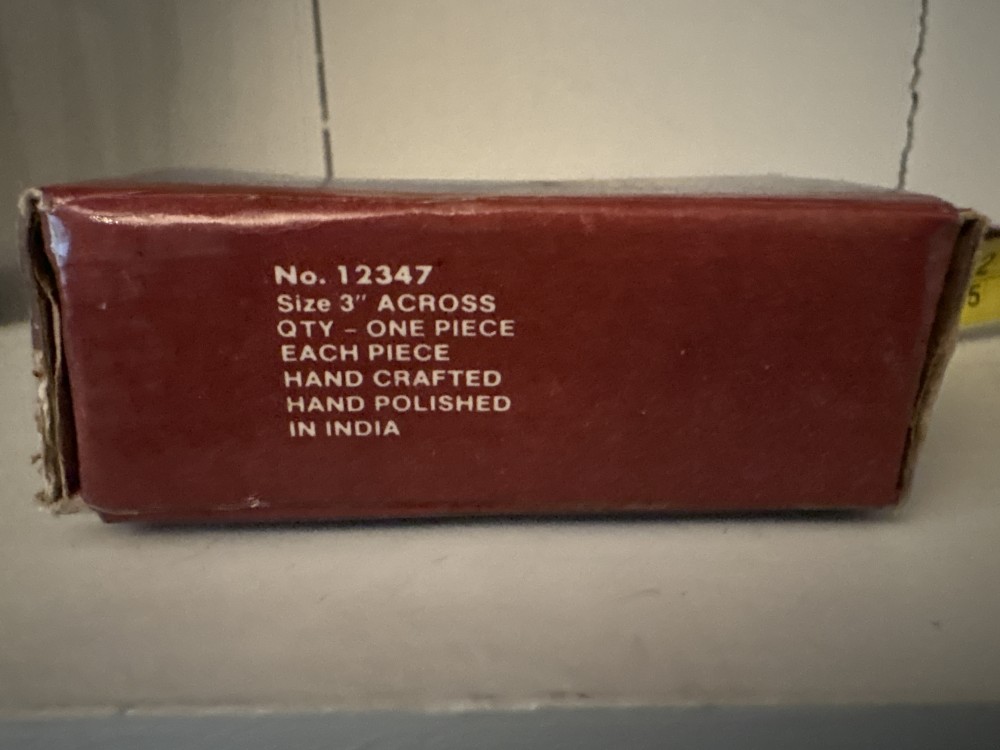 Brass Bow Wall Hook NIB