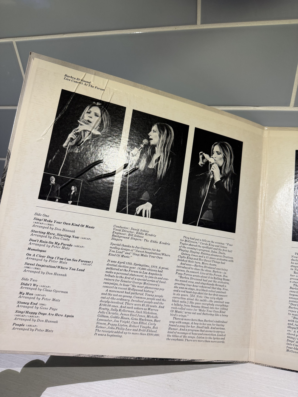 Barbra Streisand – Live Concert at the Forum (1972) Vinyl