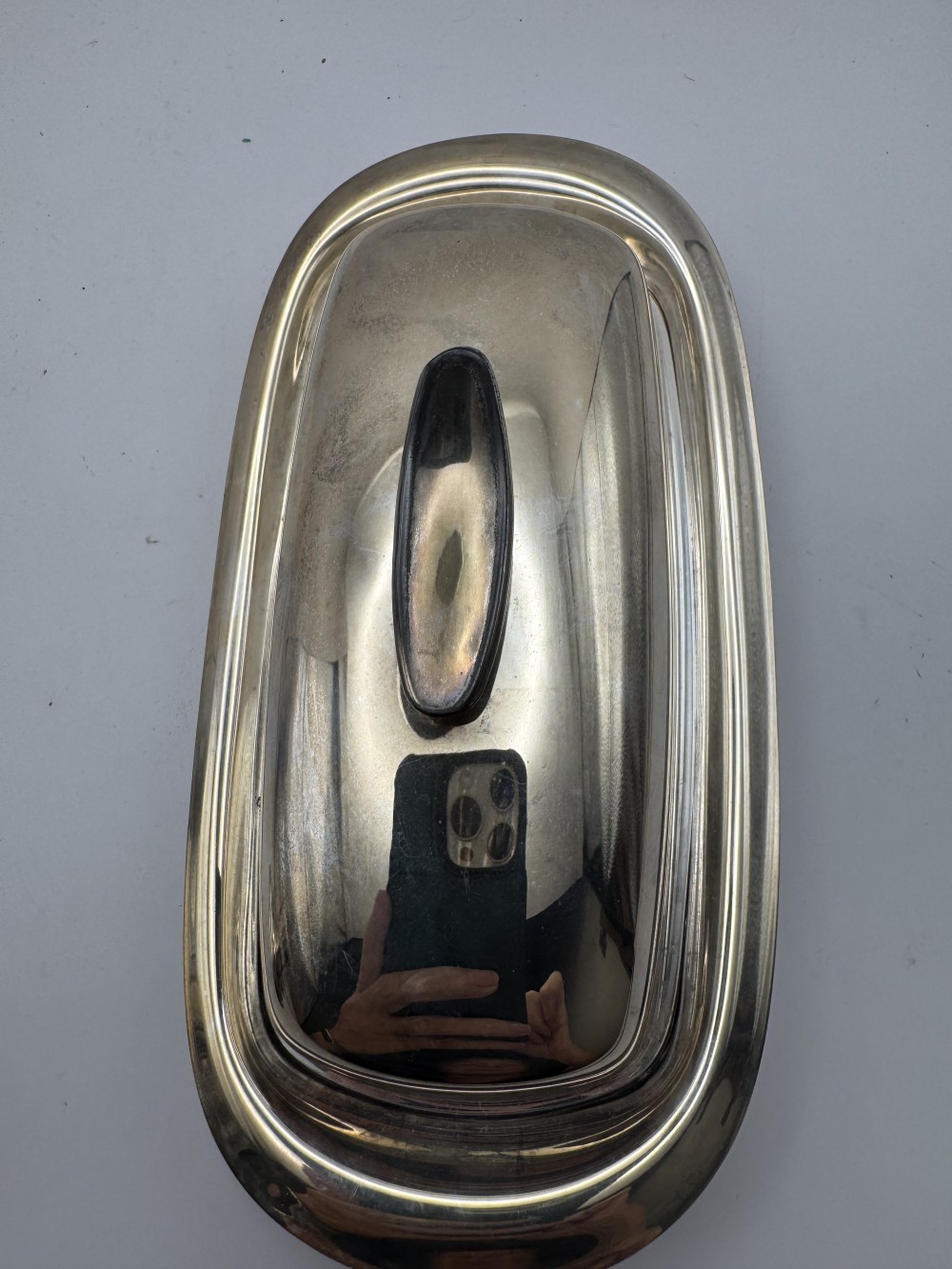 SILVERPLATE BUTTER DISH WITH LID