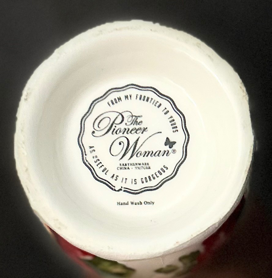 Ceramic soap dispenser - floral -  TPW