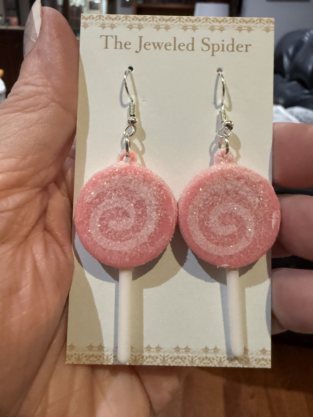 Earrings - Candy, Lolly Pops, Suckers, Pink