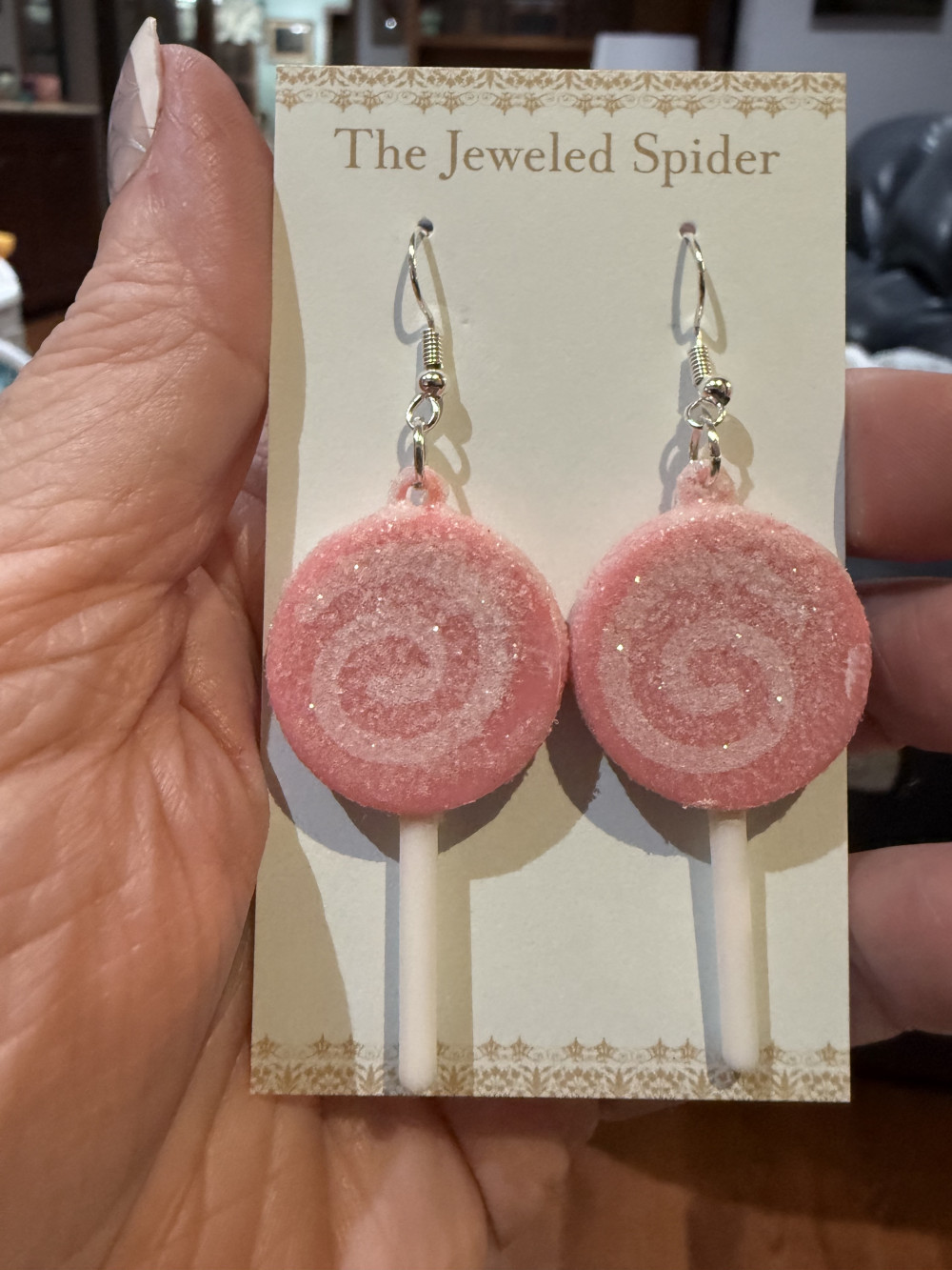 Earrings - Candy, Lolly Pops, Suckers, Pink