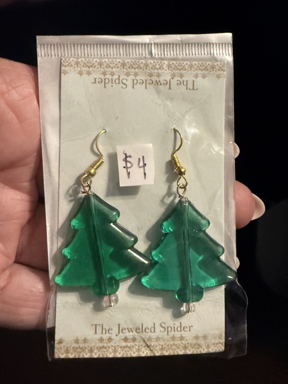 Earrings - Christmas Trees in Acylic