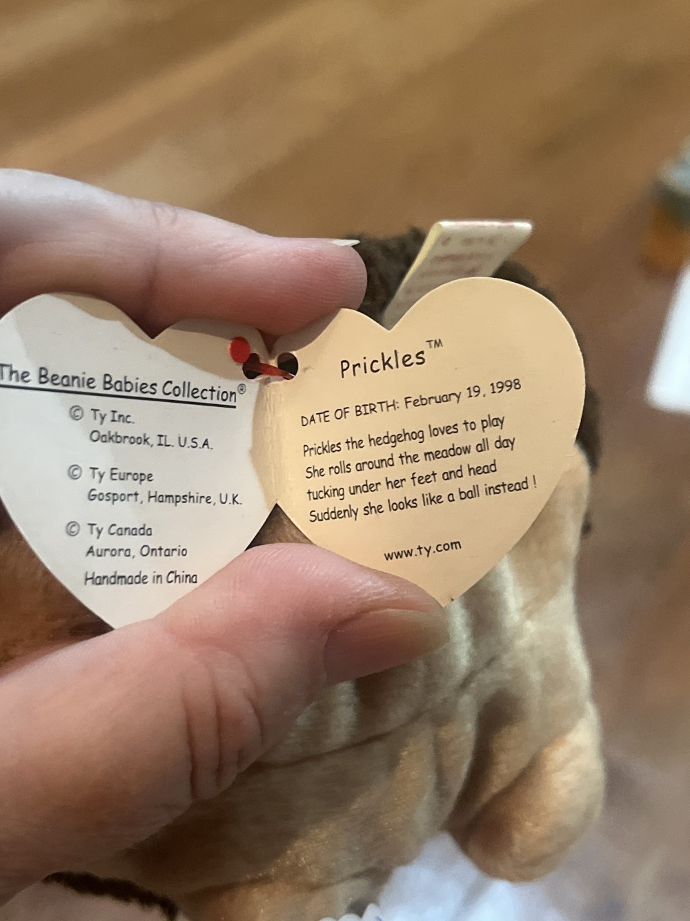 Prickles Beanie Baby