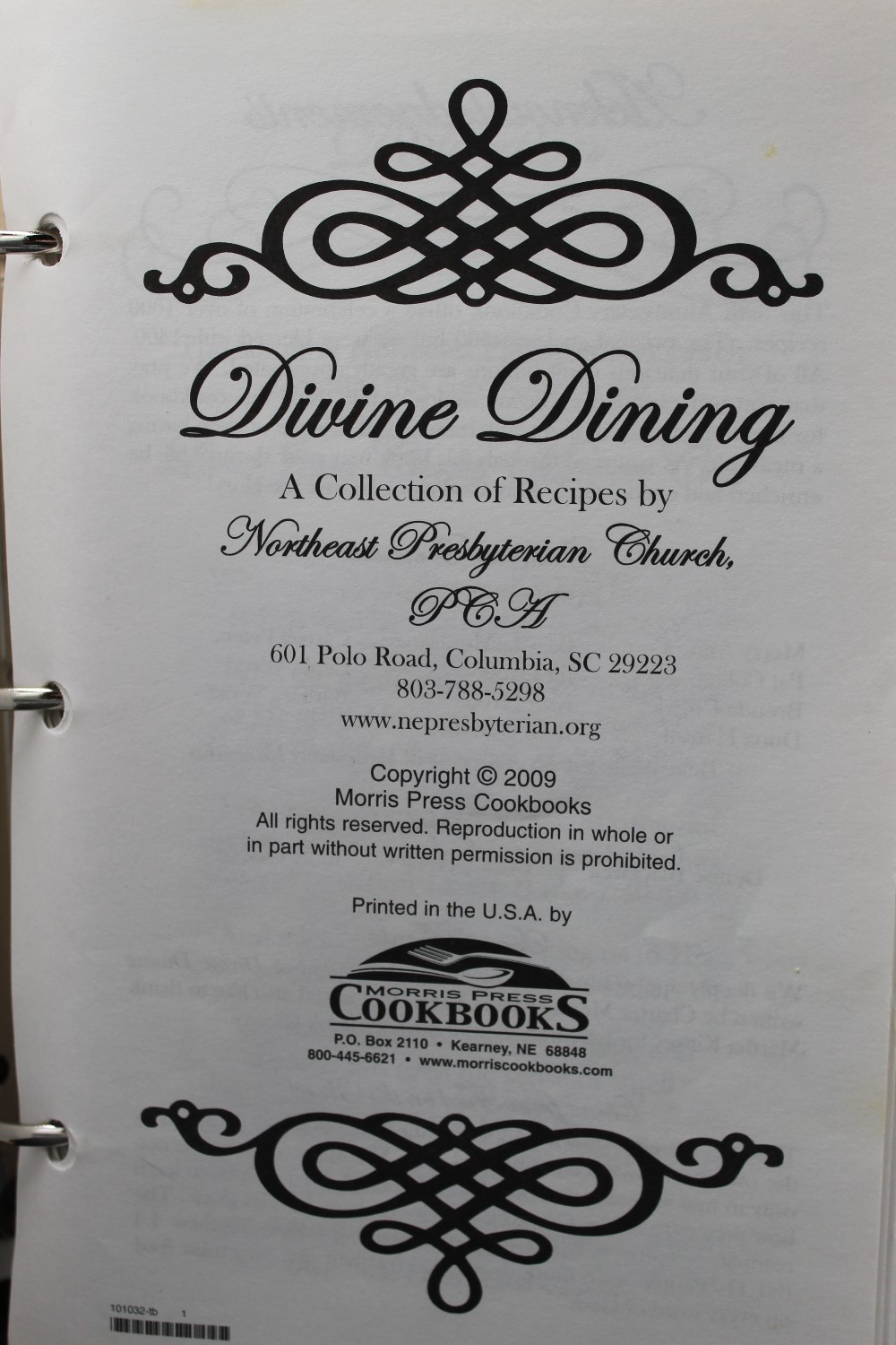 DIVINE DINING cookbook binder
