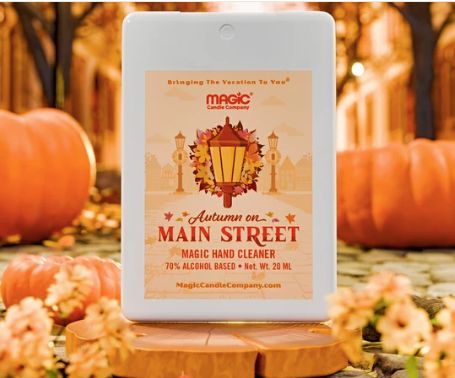 NEW!  Magic Candle Company hand cleaner:  Autumn on Main Street
