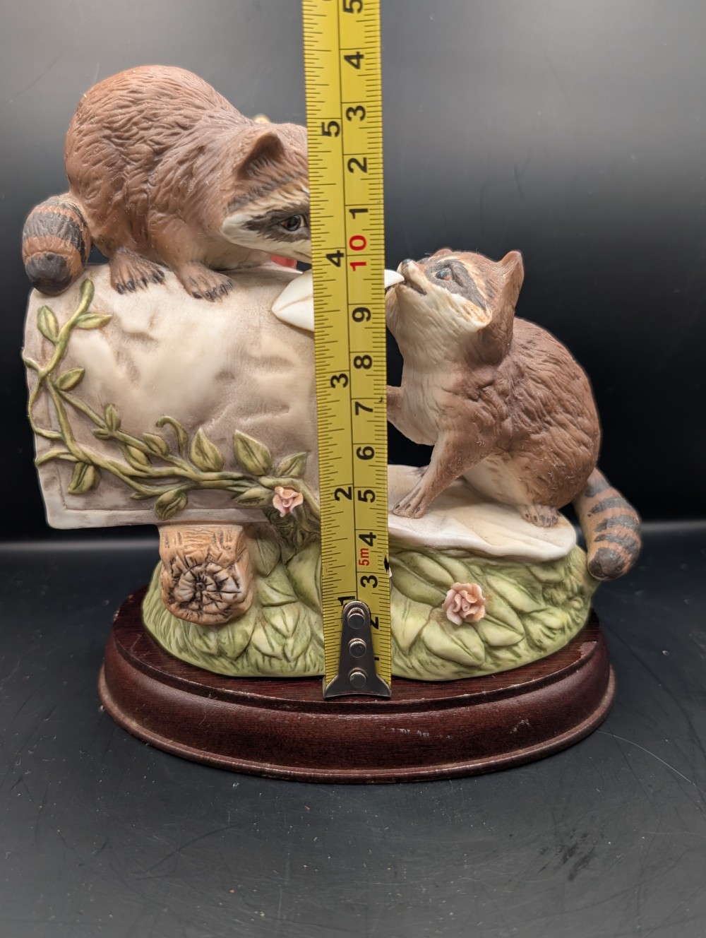 Homco porcelain Raccoons figurine