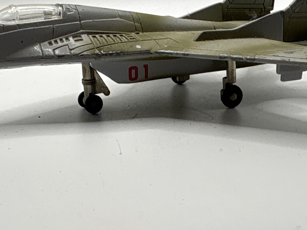 Mig 29 Grey and Silver Military Plane
