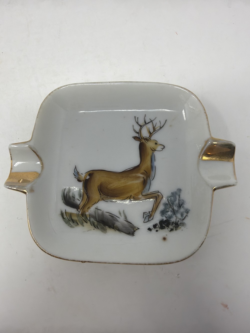 Vintage Buck Porcelain Ashtray