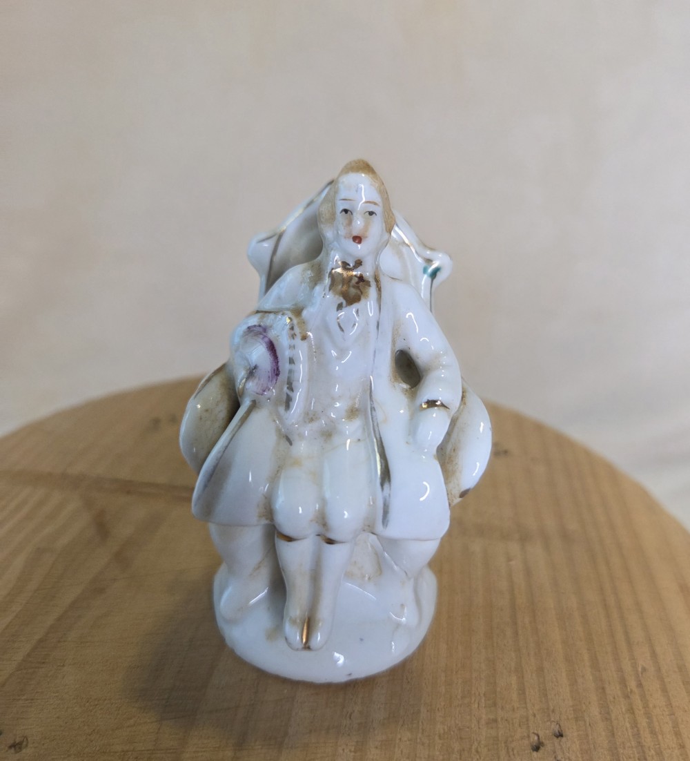 Set of 2 Occupied Japan Victorian Miniature Figurines