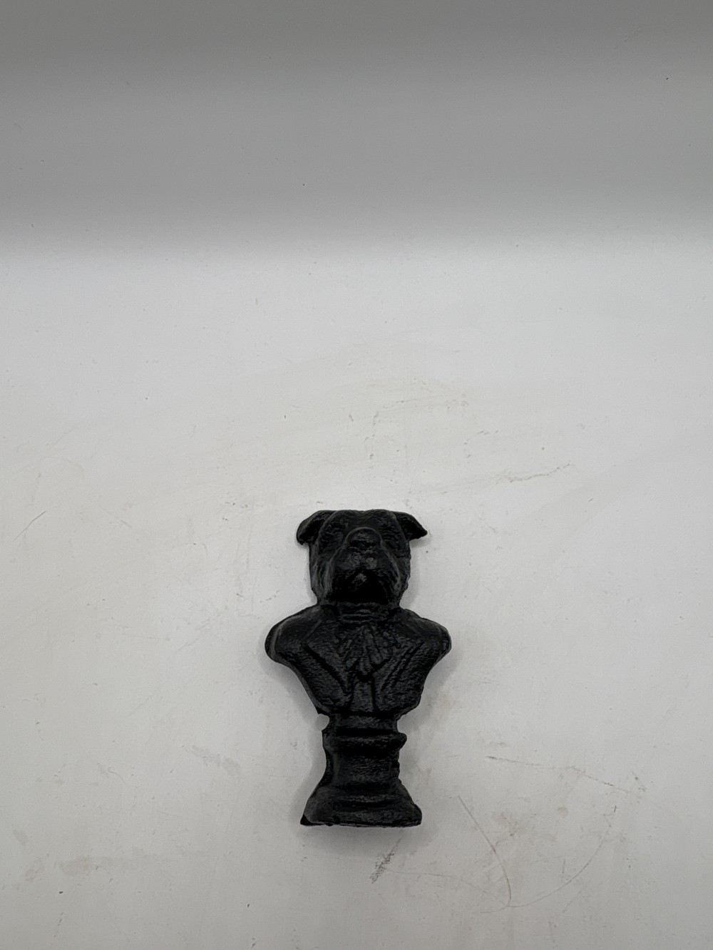 Cast Iron Dog Bust ~3.25 inch H x 1.5 inch W
