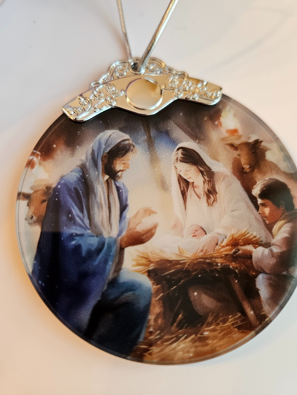 Solitude ceramic Nativity Scene ornament