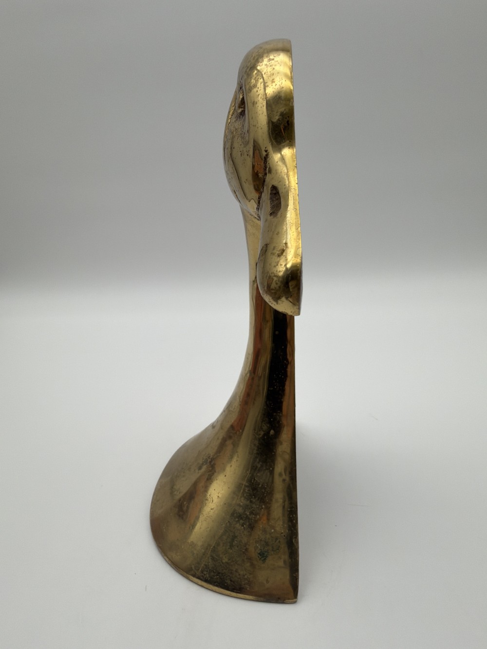 Heavy Brass Duck Head Doorstop