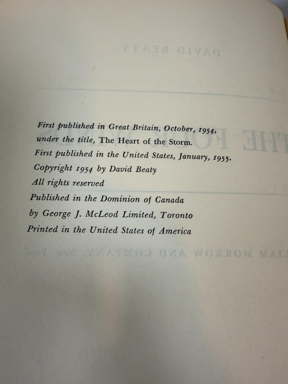 The Four Winds Vintage Book