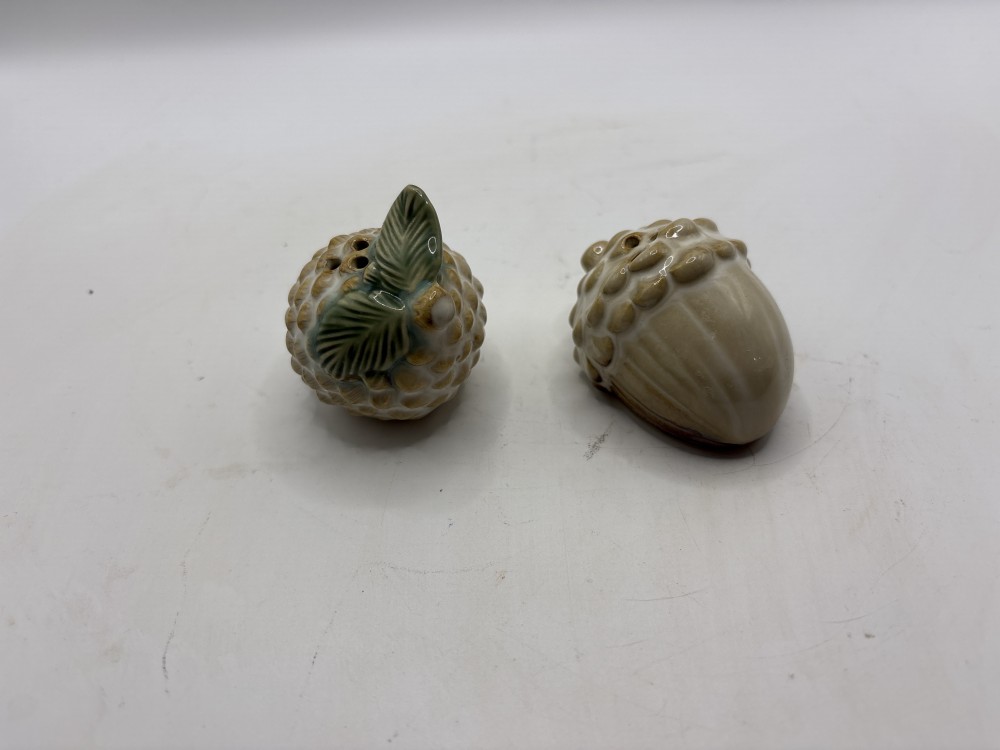 Acorn Salt and Pepper Shakers As-is