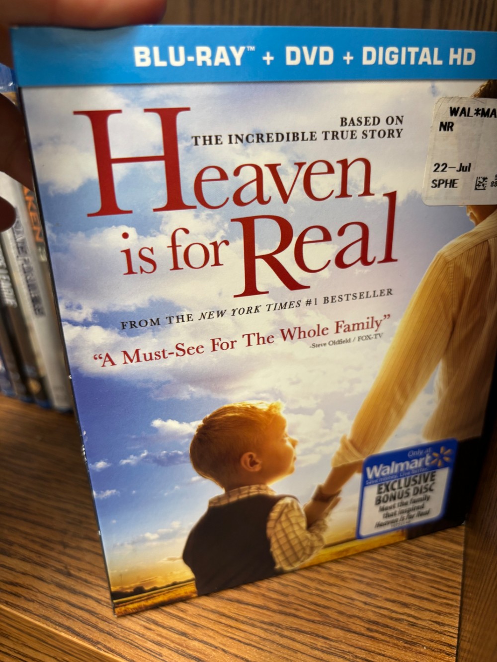 Blu-ray  Movie Heaven Is for Real + DVD + Digital HD New Factory Sealed Walmart Exclusive