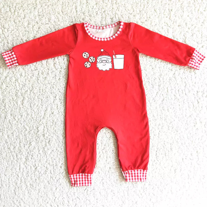Milk & Cookies Santa Romper